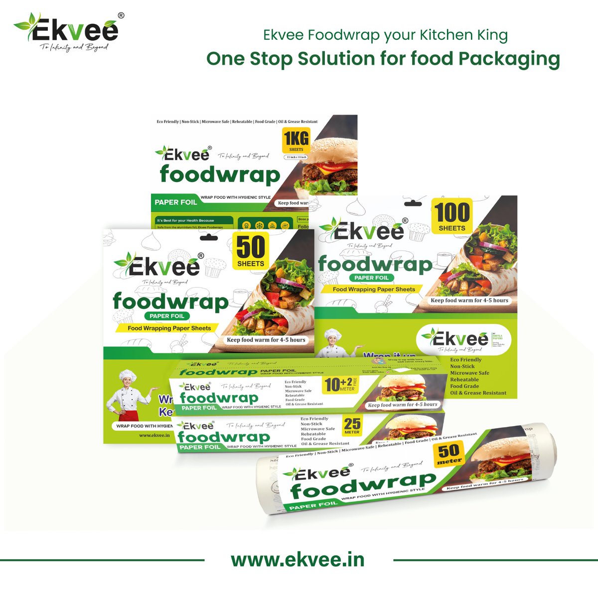 Ekvee Foodwrap - your ultimate kitchen companion for hassle-free food packaging! Say goodbye to cling films and messy wraps.
#ekveefoodwrap #ekvee #ekveefoodwrappingpaper #EkveeFoodwrap #KitchenKing #FoodPackaging #OneStopSolution #FreshnessMatters #EcoFriendly #SustainableLiving