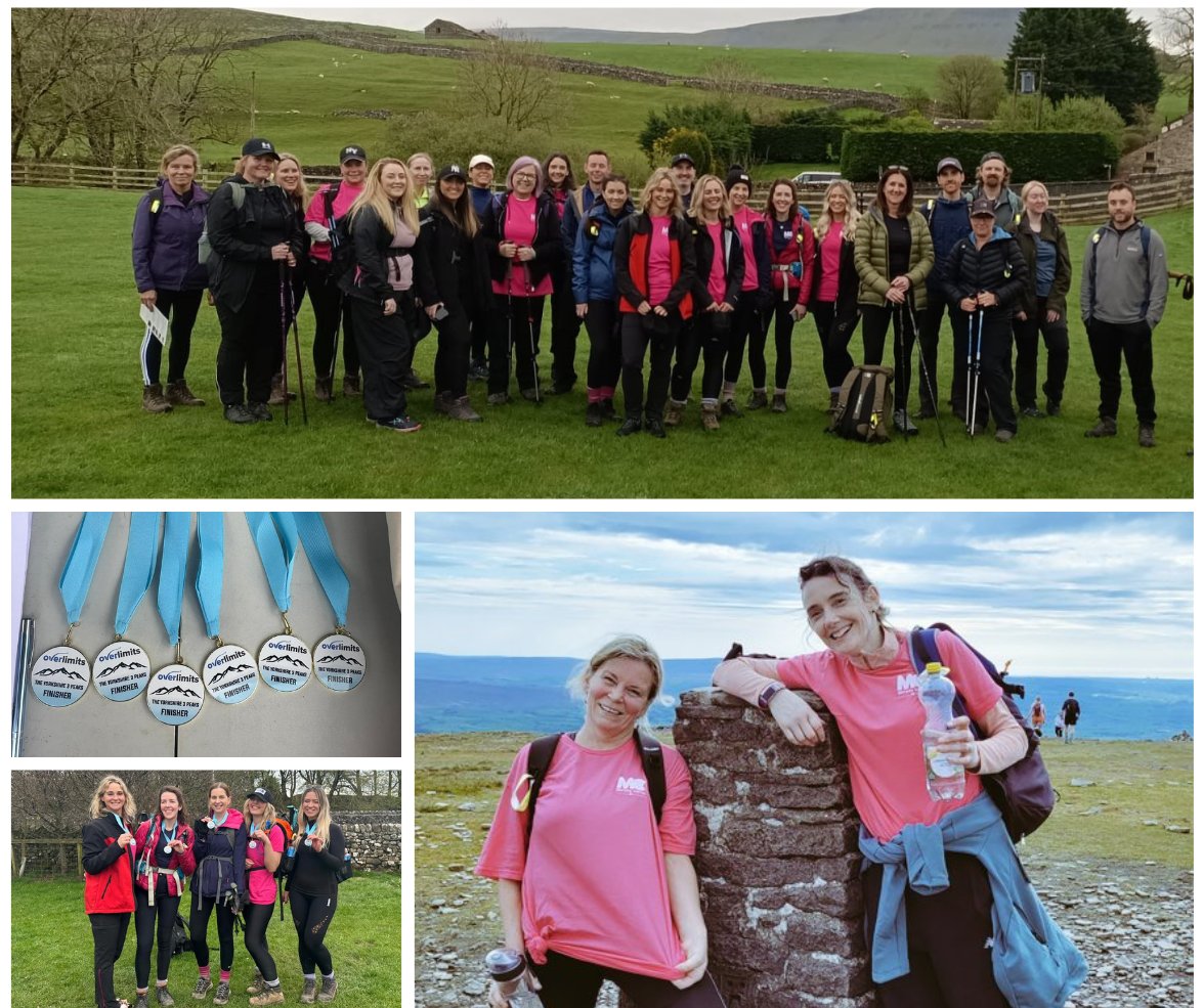 Our brilliant team of 24 took on the mighty #YorkshireThreePeaks to support people across @Mersey_Care and we're just SO PROUD! If you'd like to mark this incredible achievement with a #donation you can here👉bit.ly/3JGDKHC Help us reach 5k for people & services! 🩷🙏