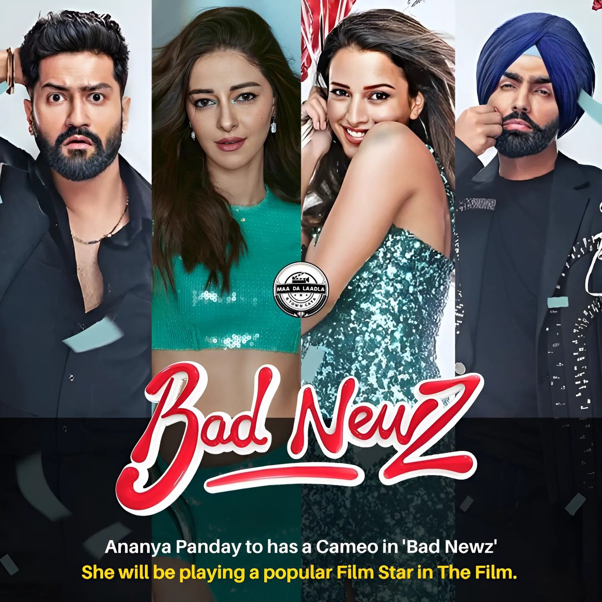 #AnanyaPandey's track will be related to #TriptiiDimri who will be seen as a Chef. Ananya will wrap-up her portions till 13th May, 2024. ✅ #BadNewz

#VickyKaushal #TriptiDimri #AmmyVirk