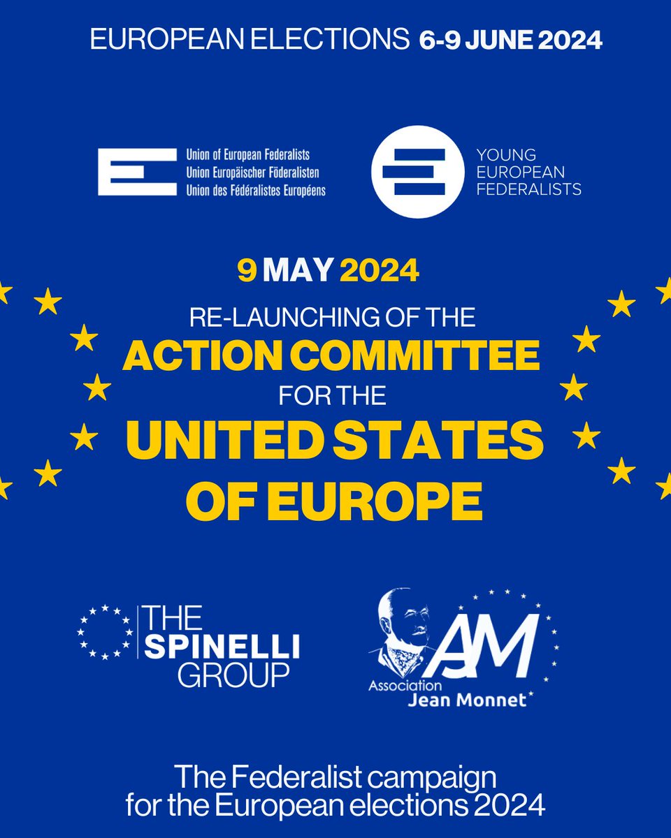 🗓️ 30 days left until #EUelections2024 ⏳ 69 years since the Action Committee for the United States of Europe was established by Jean Monnet 🗳️ This Europe Day, we look towards the future. #UseYourVote for the Europe you wish to build together further