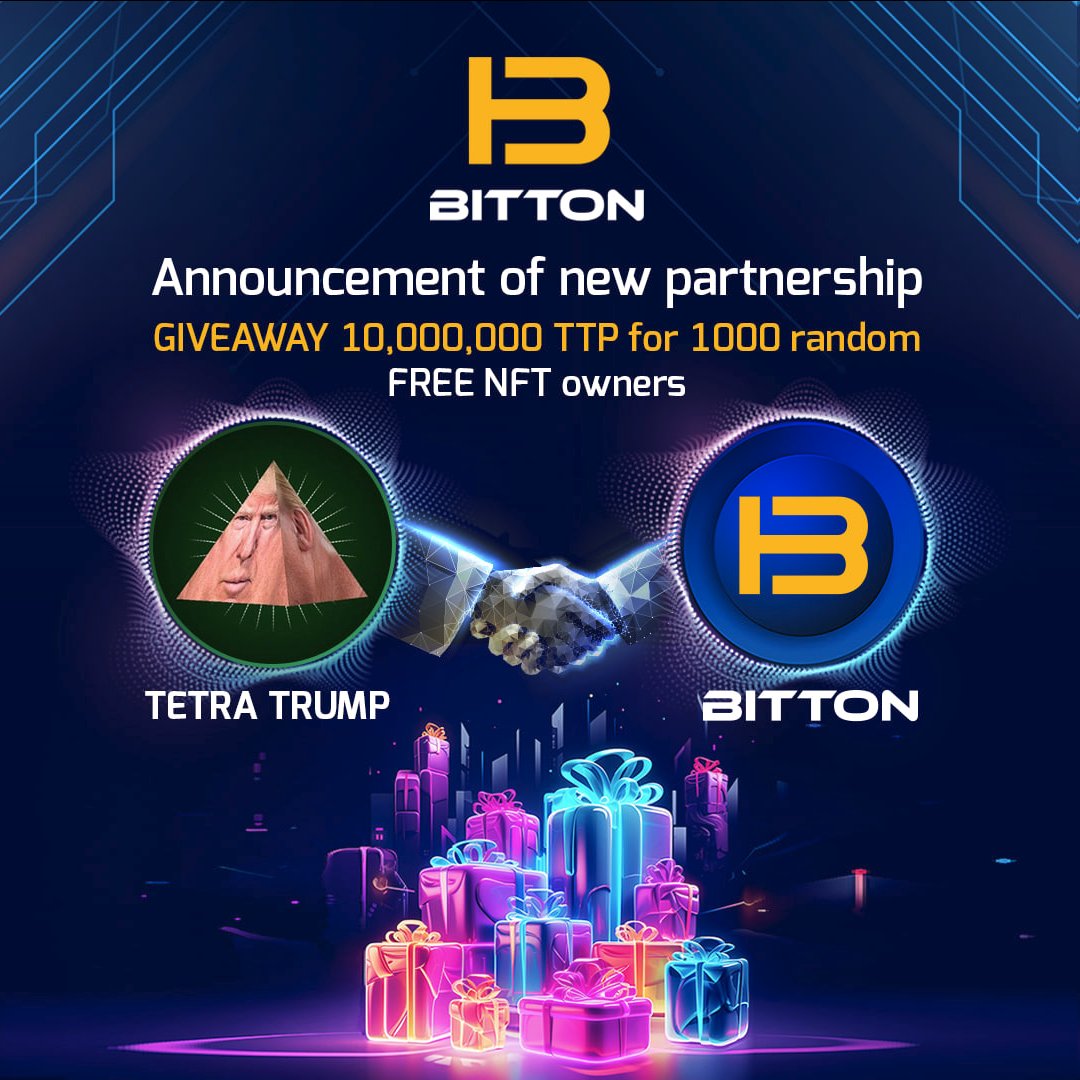 🚀 New DROP: BITTON x <a href="/tetratrump/">TetraTrump</a>  Collaboration! 🚀

We're thrilled to announce our partnership with TETRA TRUMP, a meme coin on the Solana blockchain, inspired by Donald Trump.

By the way, just yesterday he said if he wins he will stop being hostile to cryptocurrencies in the