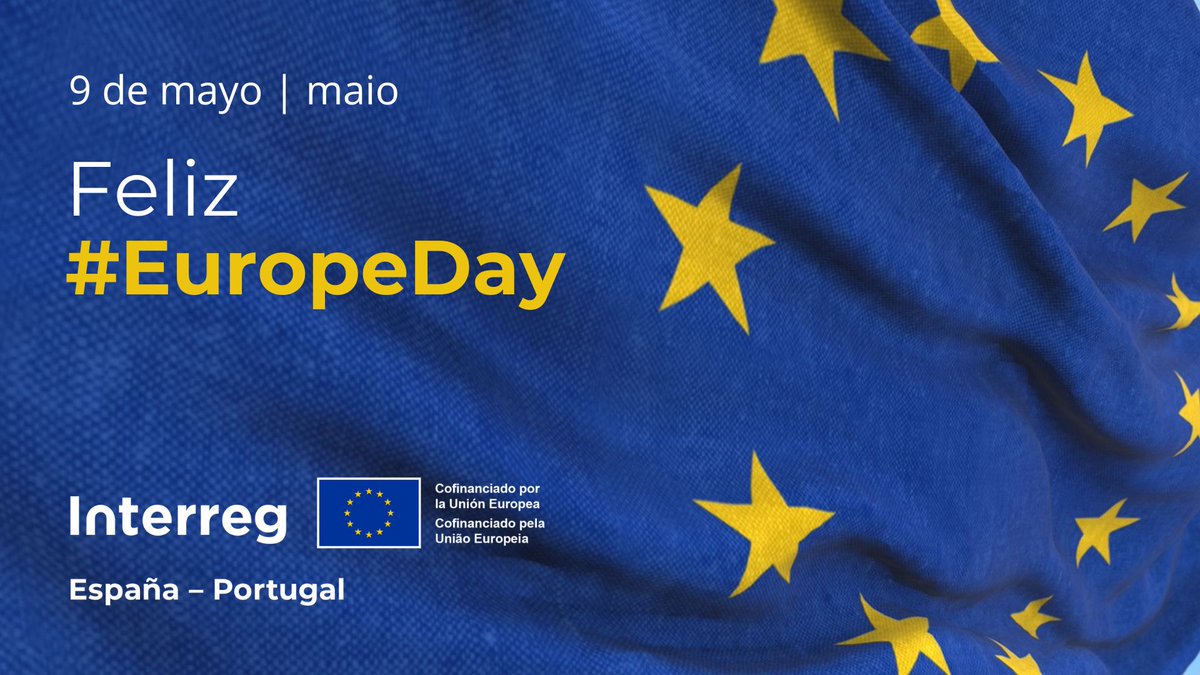 La familia #Interreg celebra el #DiaDeEuropa #DiadaEuropa. 🙏Obrigado a todos os que fizeram possíveis mais de 30 anos de projetos #POCTEP🇵🇹🇪🇸 #EuropeDay