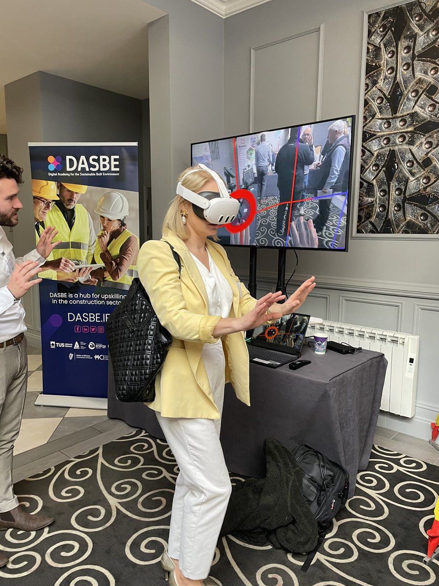 Huge interest in the DASBE #VirtualReality tools at the Transforming Construction Skills Conference in Portlaoise this morning