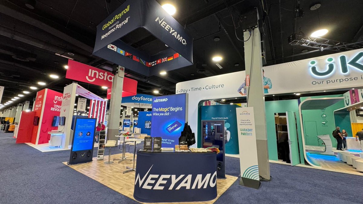 Neeyamo's tweet photo. Here's a glimpse of Day 2 at #PayCon!
Visit us tomorrow at Booth #619 to experience the future of payroll technology. Ask for a demo of Neeyamo Payroll™ - #3Point0 and learn about "The 3.0 Advantage"
See you soon! #WithNeeyamo. https://t.co/1fov6yJtUe