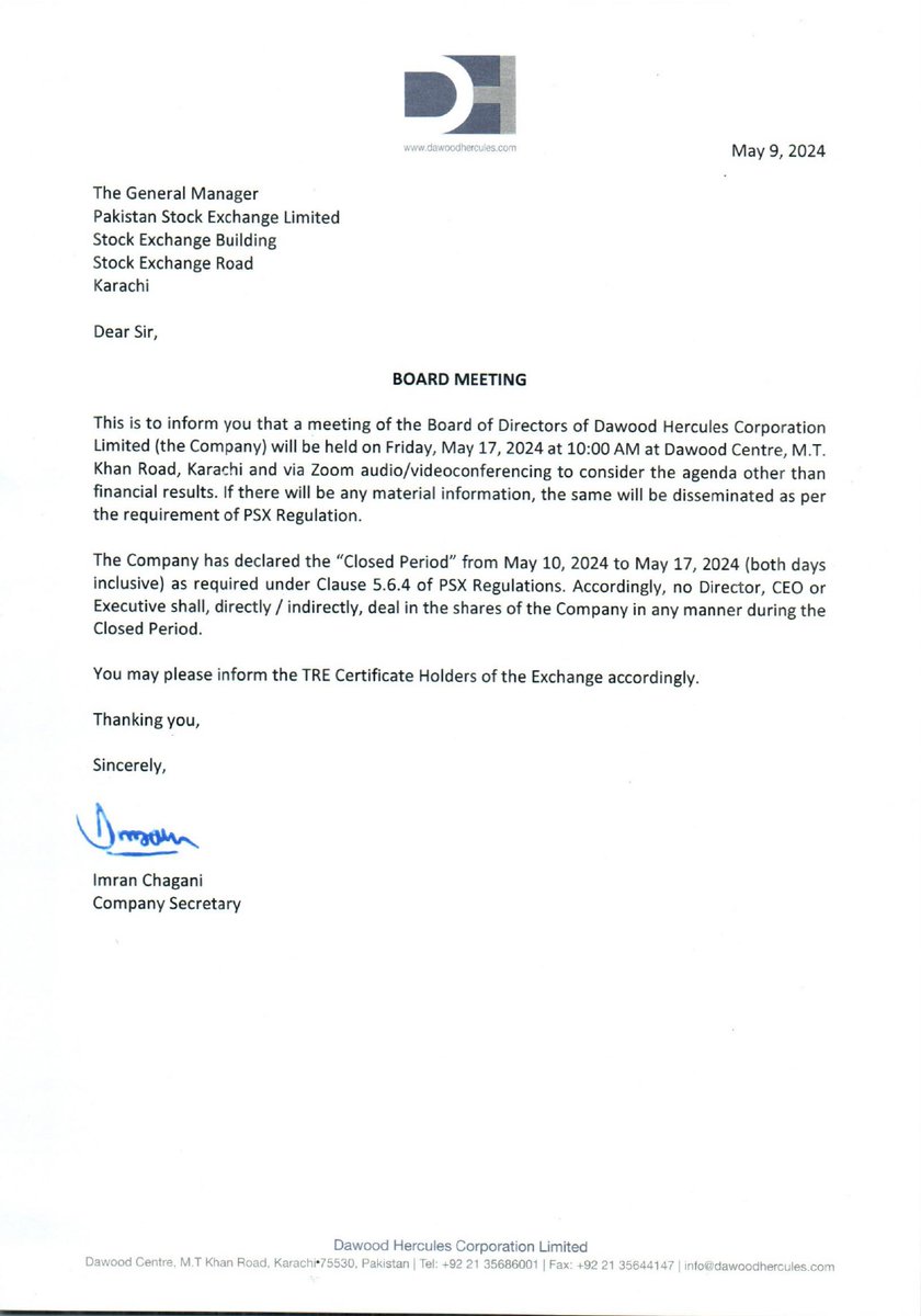 roaring_trade's tweet image. #ENGRO &amp;amp; #DAWH to hold Board of Directors meeting on 17.05.2024, it is not too hard to guess the agenda-

1. Consideration of Scheme of Arrangement.