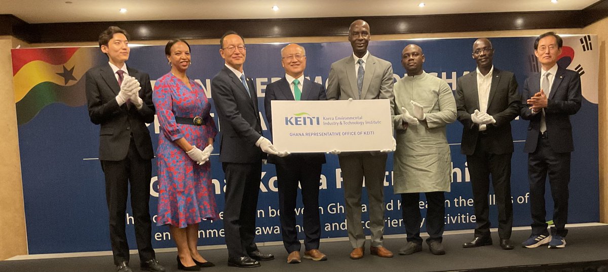 The @AfDB_Group and the #Korea Environmental Industry and Technology Institute (KEITI) strengthen collaboration in #Ghana: bit.ly/4a1c0bE