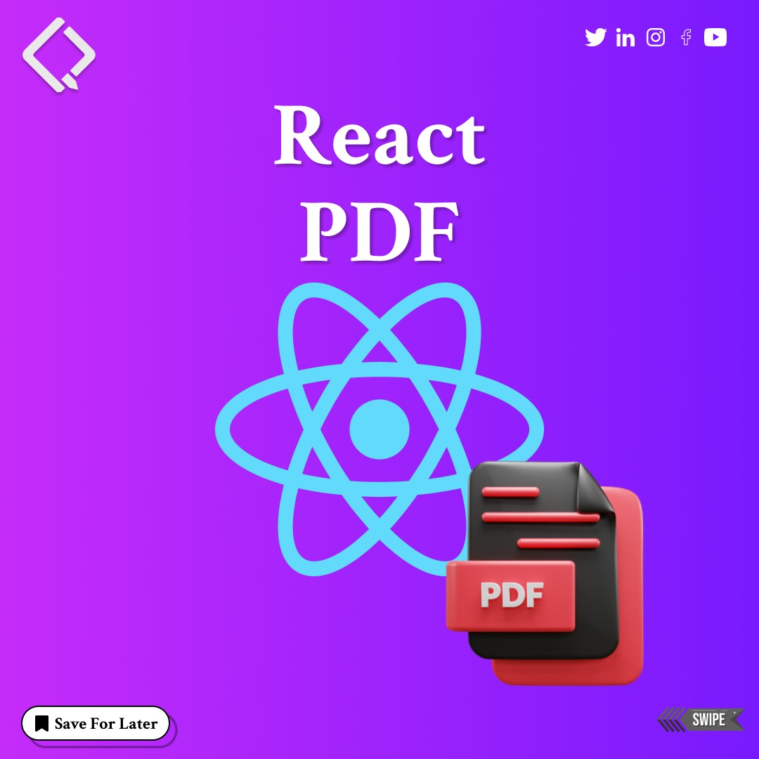 qubycles's tweet image. "Unlocking seamless document viewing with React PDF 📄💻 Dive into a world of effortless integration and smooth rendering. #ReactPDF #DocumentViewing #TechSolutions"
Follow us 👉 @qubycles !! 
Visit Us:- qubycles.com
#qubycles #iamindustryready #BeJobReady #reactjs