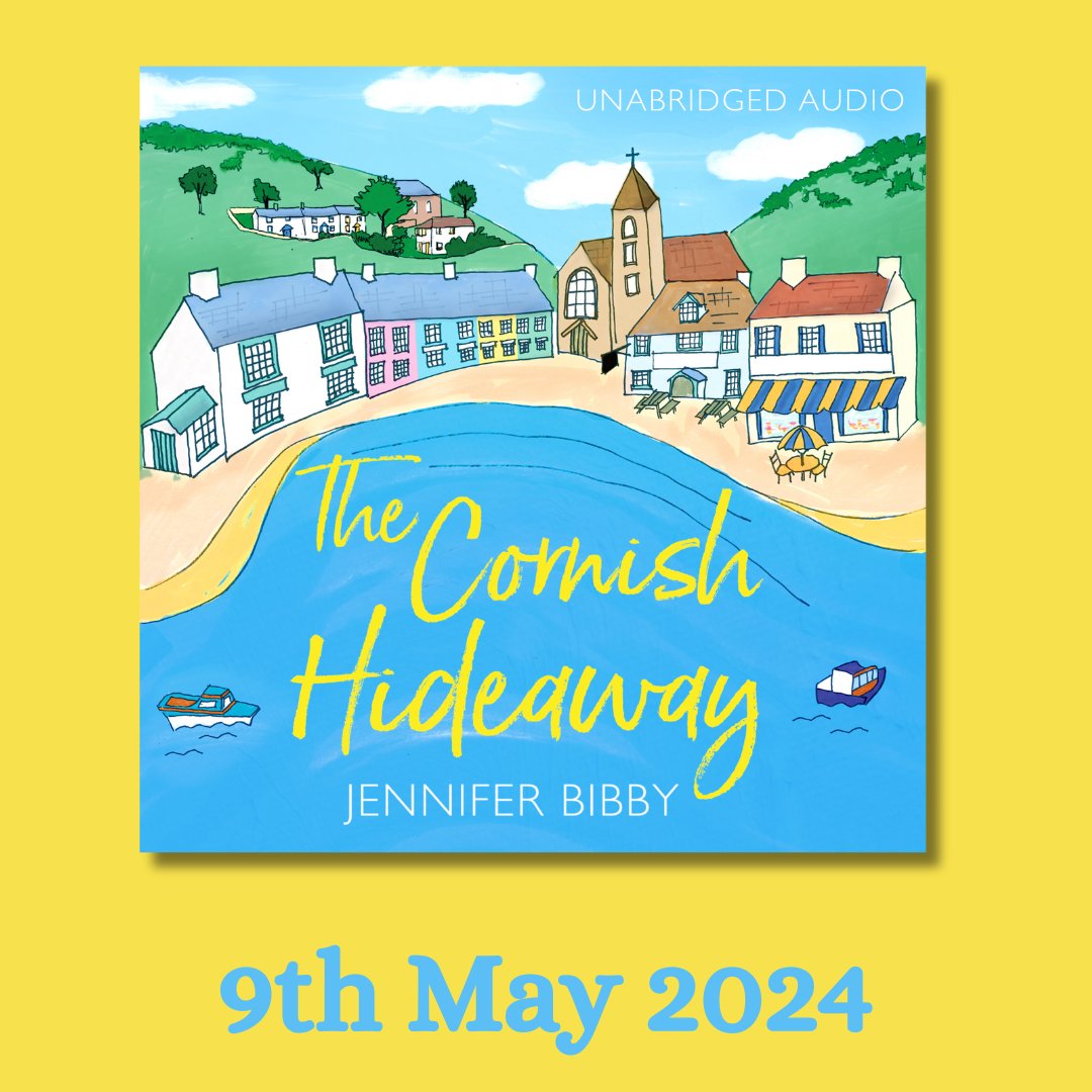'Charming and romantic, sweet and sunny. I loved it,' - Milly Johnson. ☀️ THE CORNISH HIDEAWAY, a sun-drenched delight of a romance by Jennifer Bibby, is OUT TODAY in audio! 🎧 Happy Publication Day @jennyfromthewr1! Listen today: shorturl.at/emnAM