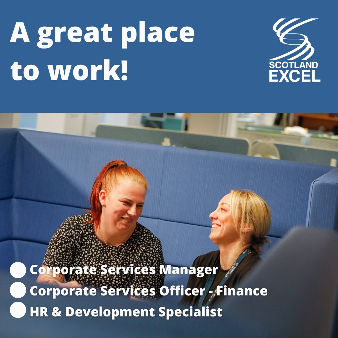 ScotlandExcel's tweet image. Our Customer and Business Services Team is looking for talented people to join it:
🔵Corporate Services Manager
🔵Corporate Services Officer - Finance
🔵HR & Development Specialist
Closes 17 May.
Find out why it's a Great Place to Work: buff.ly/4dpMZtt #TimeToExcel