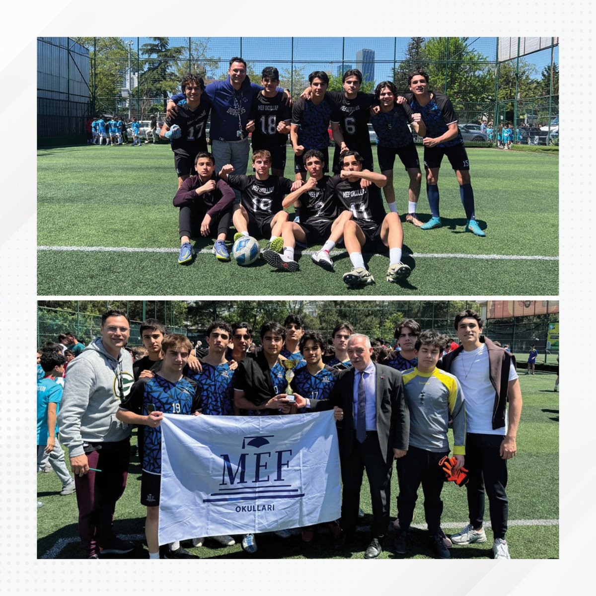 Futsal takımımızı ve takım sorumlusu Beden Eğitimi öğretmenimizi kutlar, başarılarının devamını dileriz. #MEFOkulları #MEFUlus
