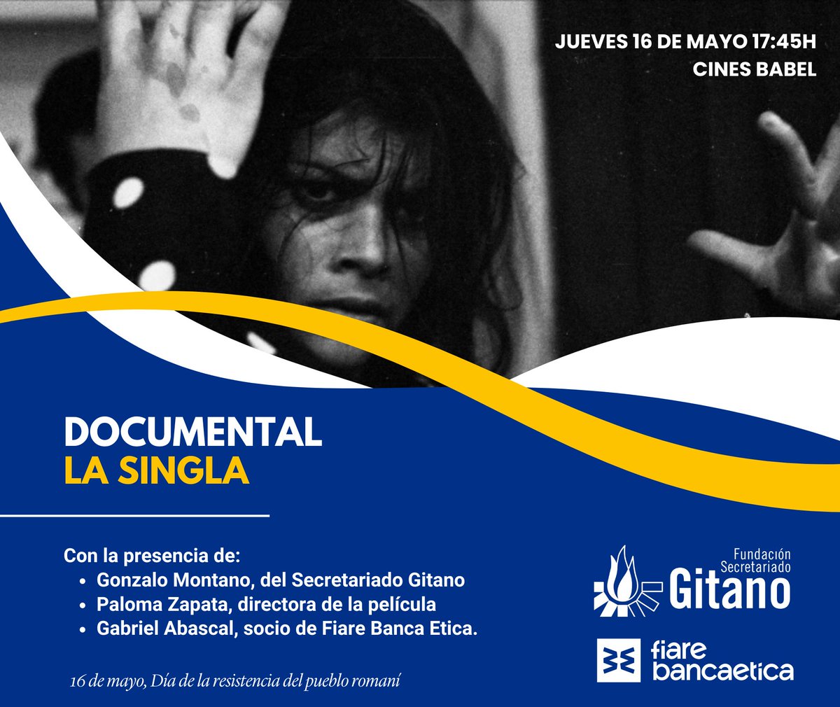 💛 El próximo jueves 16 de mayo abriremos el programa de la Asamblea de Socios y Socias de Fiare Banca Etica con una proyección de 'La Singla', el premiado documental sobre la bailaora sorda que desapareció en la cima de su carrera. Inscríbete aquí 👇 docs.google.com/forms/d/e/1FAI…