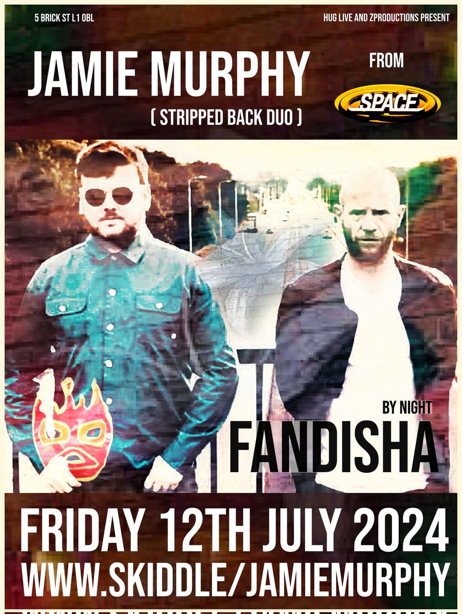 Jamie Murphy (#FireHead) stripped back set @FandishaByNight Friday 12th July 2024 Ltd Tickets - skiddle.com/whats-on/Liver…