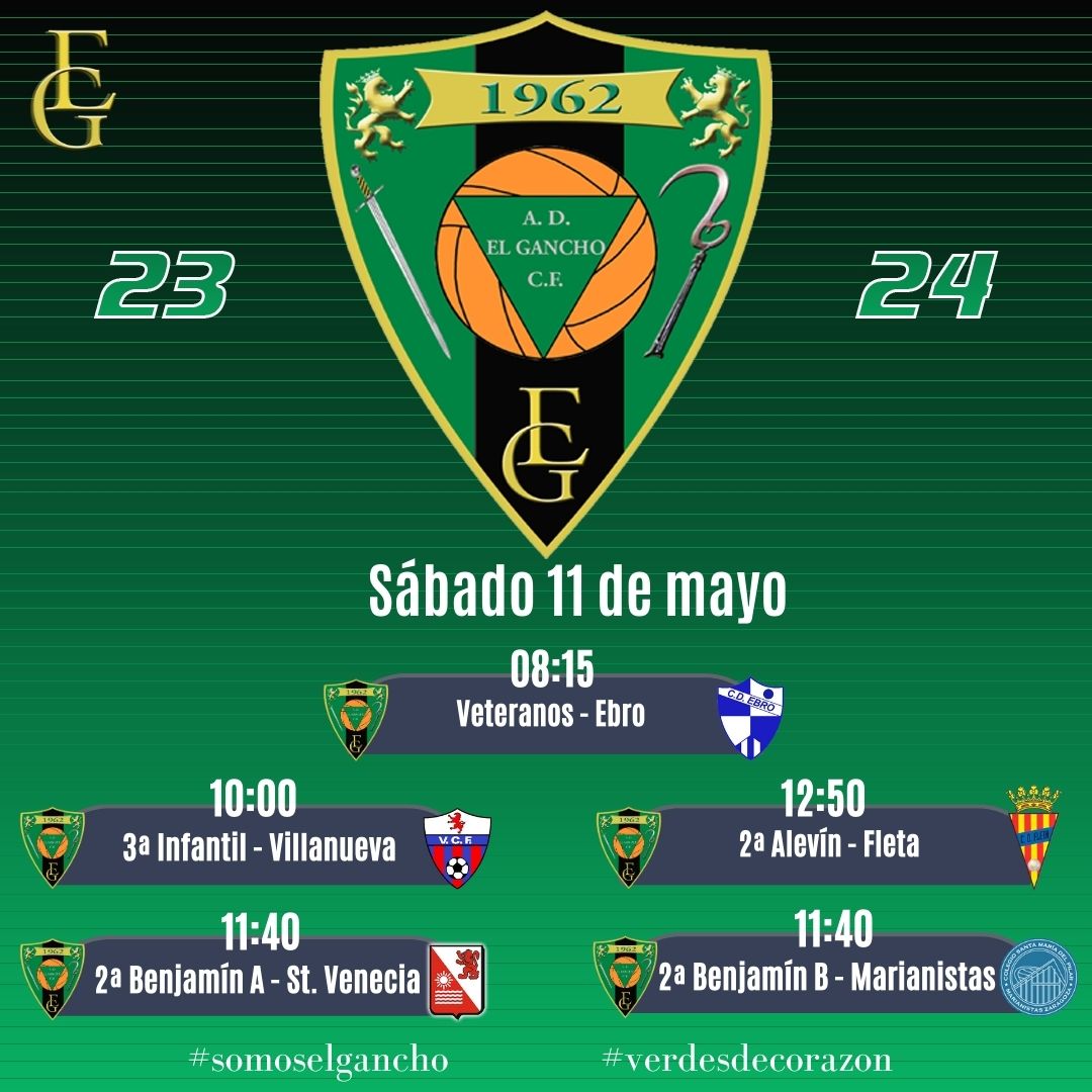 elganchocf's tweet photo. ¡HORARIOS! ⌚️
🏠Estaremos en casa el sábado, que el domingo tenemos que salir 🚌
Cosas del calendario 🤷‍♂️
¡Aúpa El Gancho! 💚 https://t.co/b0XaOi9IUW