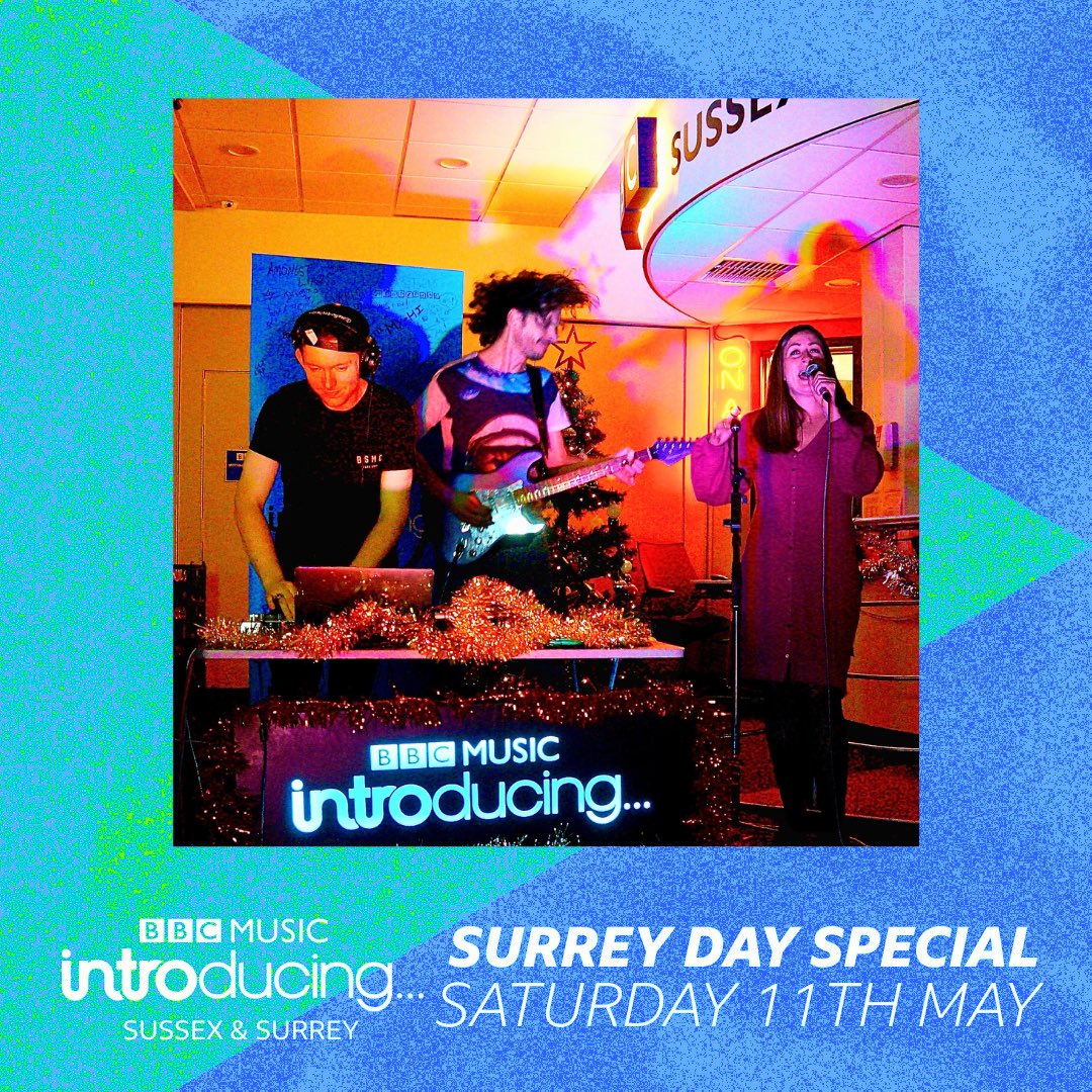 Thanks @MelitaRadio for featuring our song “Boxes” in the Surrey Day Special on @BBCSussex @BBCSurrey 📻 We are thrilled to represent emerging talent from the Surrey county for @bbcintroducing @BBCIntroSouth 🎸 🚨 Saturday 11 May 🚨 8 - 10 PM Listen globally ➡️ @bbcsounds App