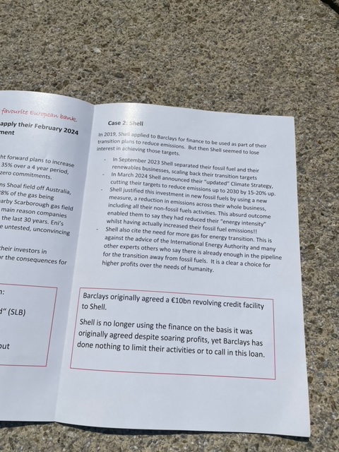 What is the point of up-dating a 'climate' (human rights) policy if @Barclays can continue funding the climate (human rights) wreckers?

Exxon
Shell
Drax
Glencore

You name it, #Barclays finances it … 
Because this is what loopholes are for
#BetterWithoutBarclays
#Fixthefinance