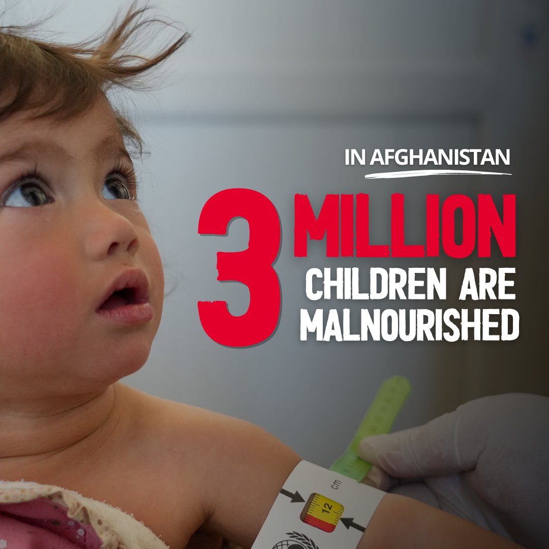 But we can only support 1 in every 3 malnourished children across #Afghanistan. Children bear the brunt of the assistance cuts. Sustained funding is vital.