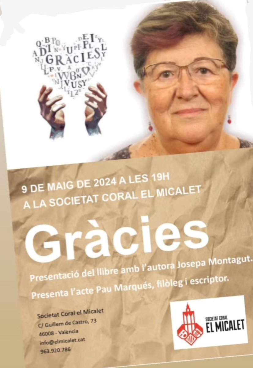 @pynchonCo @ToniCucarella @DetroitLlibres @salarussafa @TeatreMicalet 7hV 'Gràcies' de @JosepaMontagut a VLC/@elmicaletsc