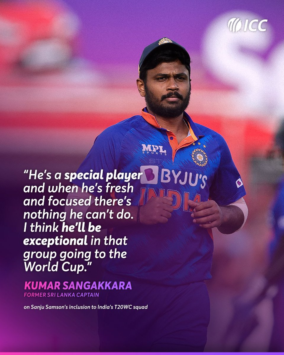 Kumar Sangakkara has expressed faith in Sanju Samson to perform well in the #T20WorldCup 👊 Read on ➡️ bit.ly/3wCQOLf