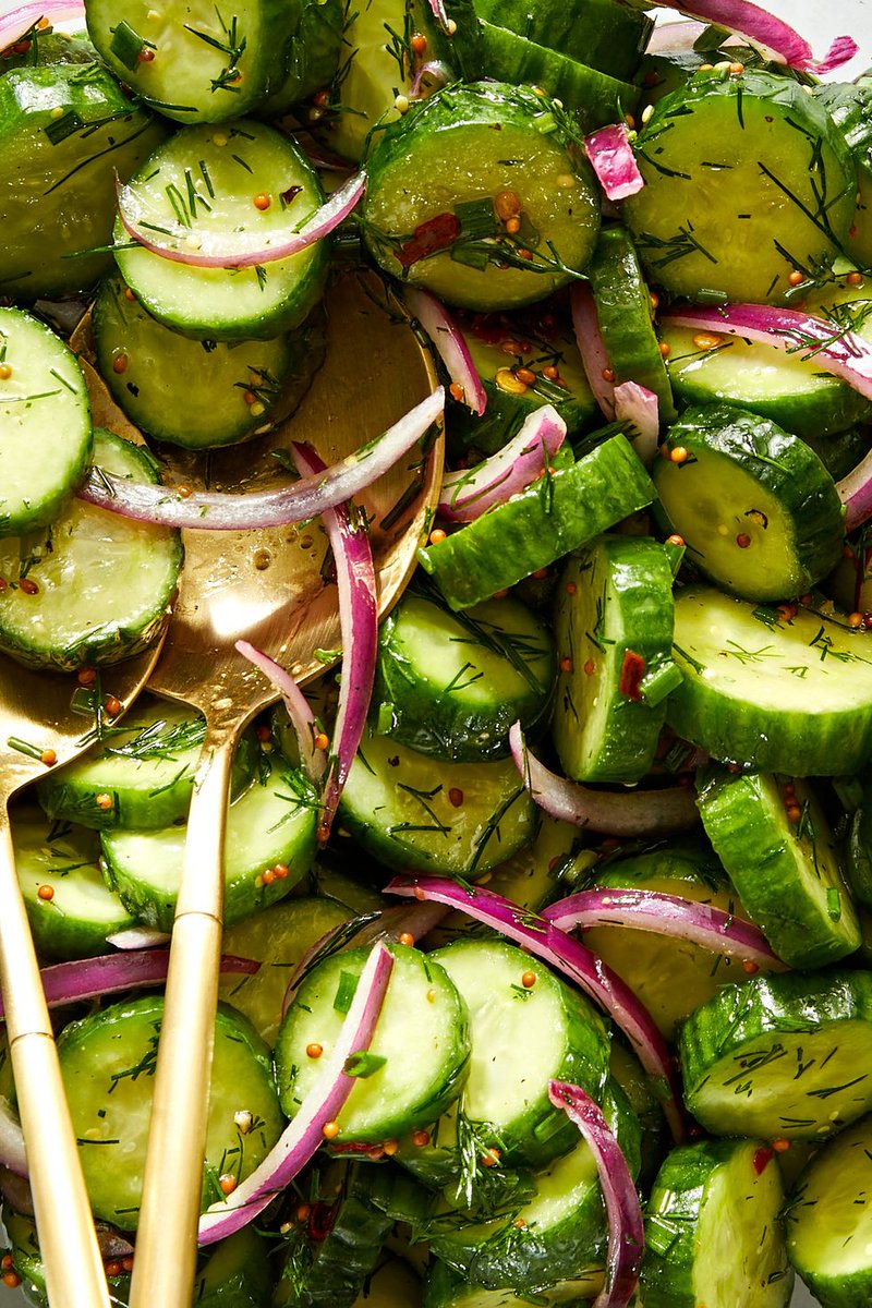 Cucumber Salad #different_recipes #recipe #recipes #healthyfood #healthylifestyle #healthy #fitness #homecooking #healthyeating #homemade #nutrition #fit #healthyrecipes #eatclean #lifestyle #healthylife #cleaneating #vegetarian #veganfood #keto #Salad