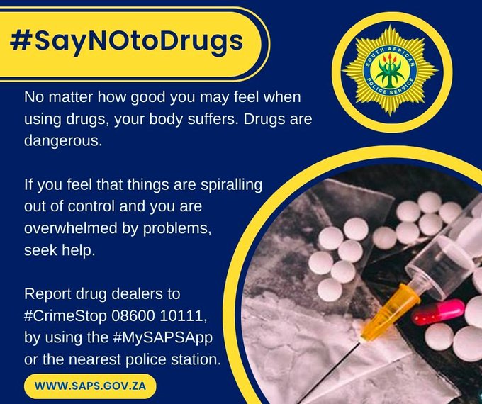 #sapsWC #SAPS Delft members continue the fight against the prevalence of drugs and drug dealing within their policing area. 2 Suspects, aged 24 and 35 arrested in separate incidents in Delft policing precinct on charges of possession of and dealing in drugs. #DrugsOffTheStreets…