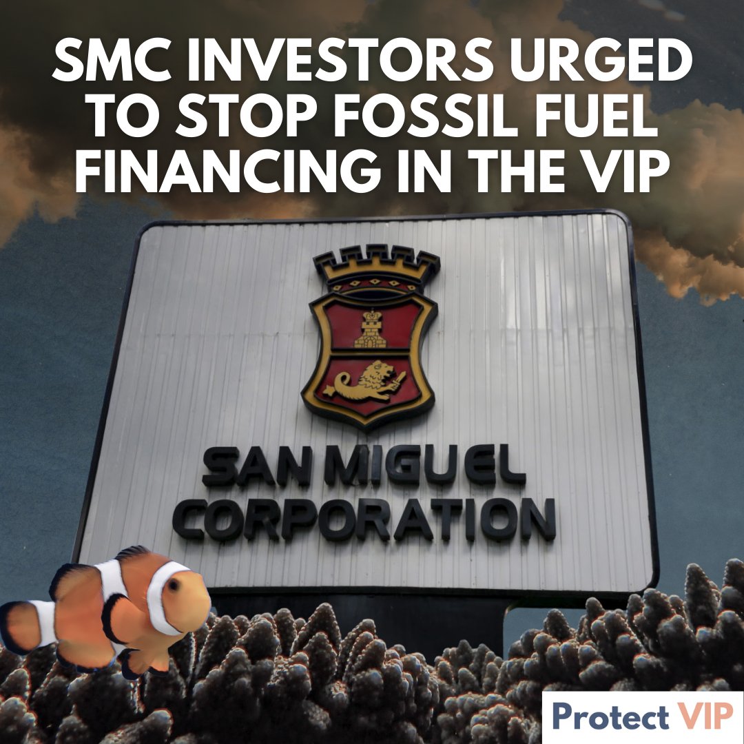 Protect VIP joins the voices of several civil service organizations, environment advocates, church leaders, fisherfolk groups, and youth, to urge international financiers to #StopFundingSanMiguel!