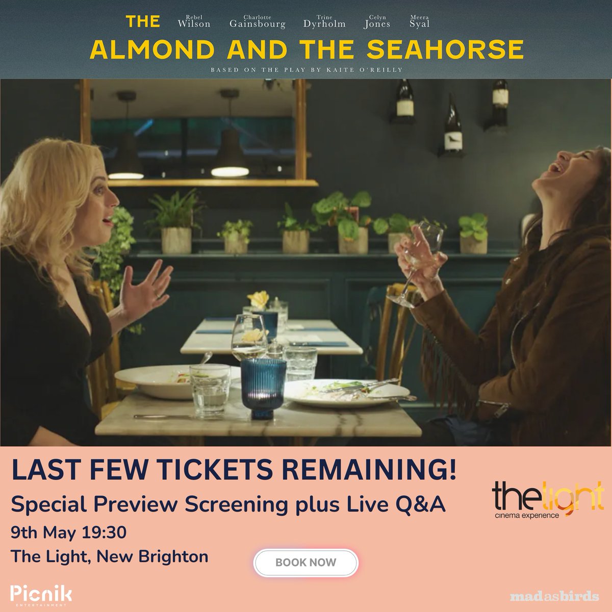 Don`t miss out! Tickets are still available for tonights special Almond and the Seahorse preview screening at The Light Cinema in New Brighton

newbrighton.thelight.co.uk/the-almond-and…