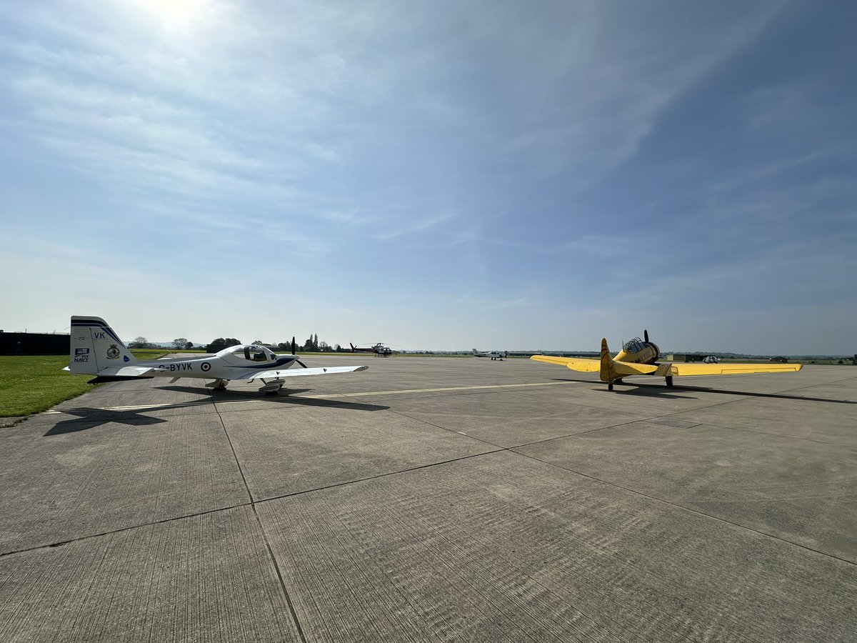 All of our visiting aircraft have arrived from @NavyWingsUK, @ModBDN and RAF Cranwell! 

#FlyNavy