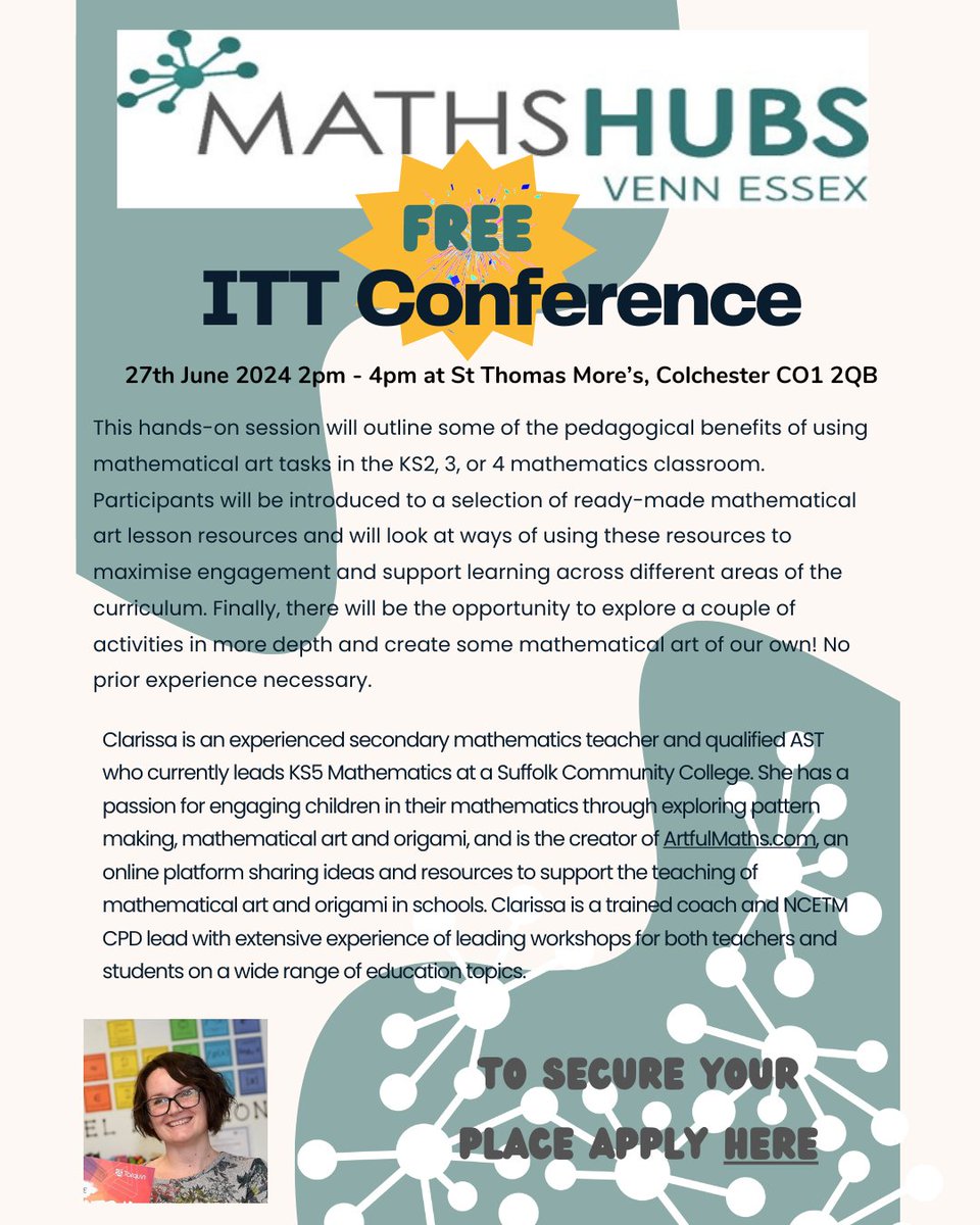 Book now to join our next ITT Conference. #ncetm #maths #Mathematics #Schools