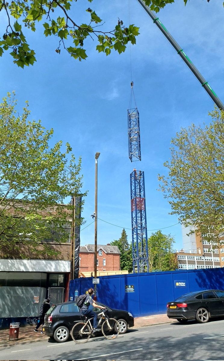 One of the only things going up in Tunbridge Wells today! (Old cinema site).