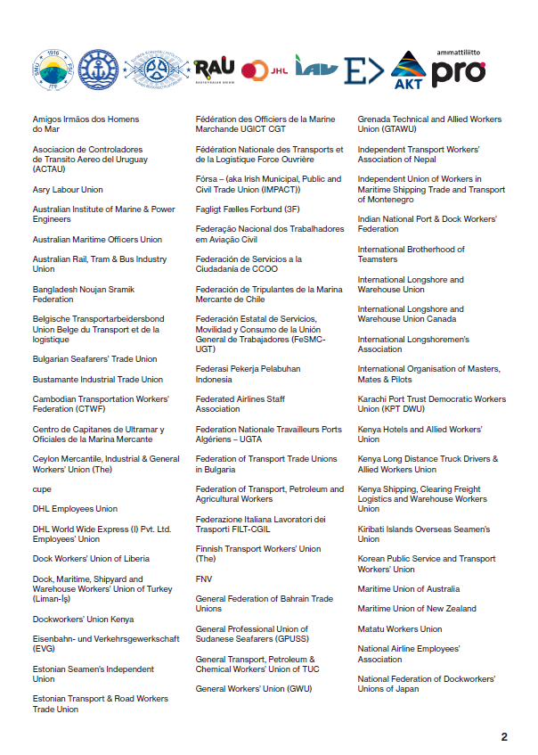 International Transport Workers' Federation (ITF) tweet media