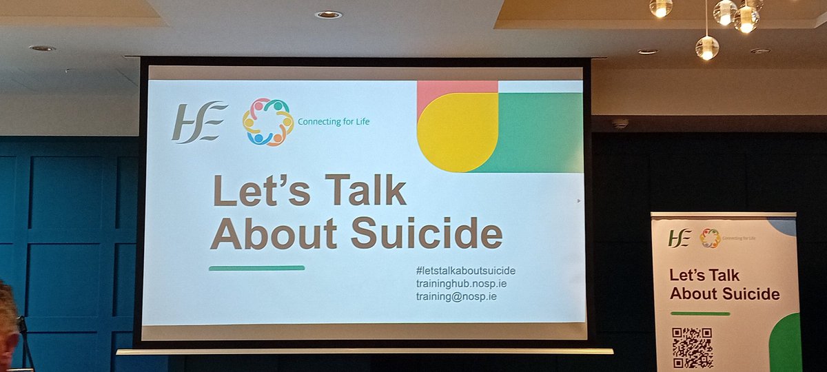 Today we are at the launch of the new free, lifesaving training #LetsTalkABoutSuicide, which is available to everyone on trainhub.nosp.ie Talking about suicide does not put people at risk. Ask the question. @NOSPIreland