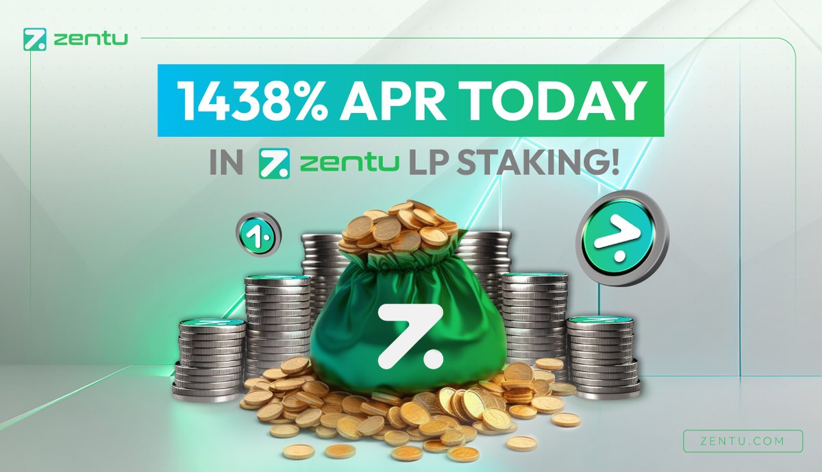 🤖 Get started today: stake.zentu.com 💰 Stake your $ZENT tokens now and earn up to 1438% APR! With our staking protocol, your idle tokens work harder for you! 👀 For more details visit User Manual: zentu.com/staking-manual… #ZentuAI #ZENT #Staking #AIartwork