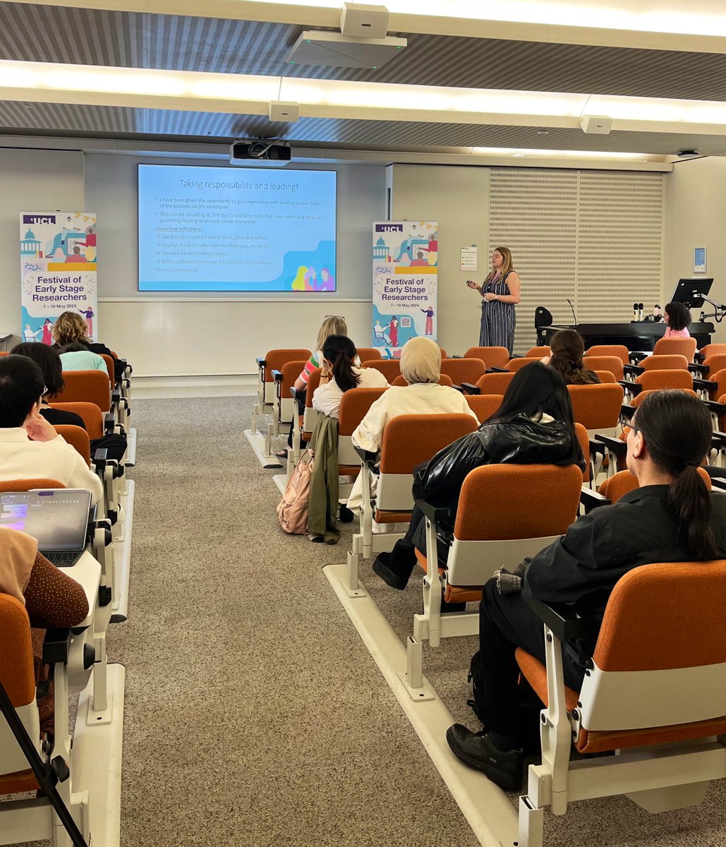 Our day 3 celebrations have kicked off to a great start with our presentations on an array of topics, from the joys of of academic research visits to building confidence when presenting. #FESR2024 #UCLFESR2024