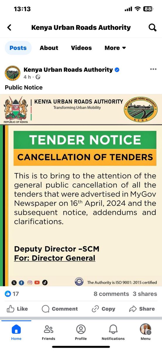 So every constituency will now receive 1.5b in the new tenders ? @KeNHAKenya