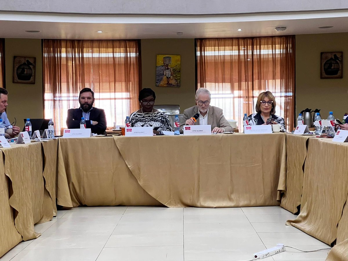 📌 @CitiesAlliance Board Management Meeting, 🗣️@UCLG_Saiz calls on connecting the work of the Alliance to the broader multilateral agenda in a current context of global shocks looking at the #SummitoftheFuture and the #WorldSocialSummit #Listen2Cities