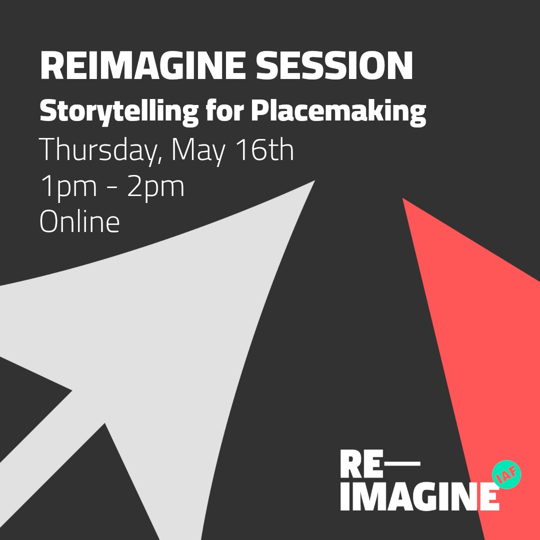 One week countdown! The next Reimagine Session: Storytelling for Placemaking takes place on Thursday 16th May at 1pm. One week countdown! The next Reimagine Session: Storytelling for Placemaking takes place on Thursday 16th May at 1pm. Sign up here: bit.ly/4aOjsba