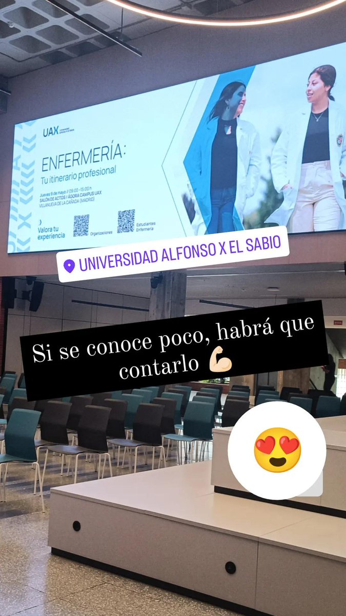 En <a href="/uaxuniversidad/">UAX</a>, en la jornada: #Enfermería: tu itinerario profesional para hablar de #emprendimiento y enfermería 

#uaxmakers