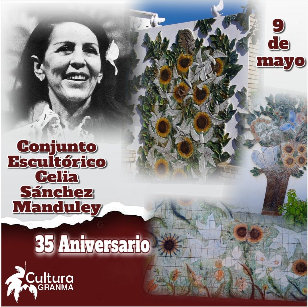 #35Aniversario del Conjunto Escultórico #Celia Sánchez Manduley.
#Cuba
#ProvinciaGranma 
#Manzanillo 
#MiMóvilEsPatria