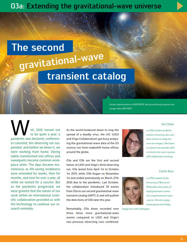 LIGOMagazine's tweet photo. And in issue 11 Eve Chase (@EveAChase) & Caitlin Rose were our guides to the second #GravitationalWave catalogue #GWTC2.
#BlackHoleWeek
@LIGO-@ego_virgo-@KAGRA_PR
pdf, page 11: https://t.co/lCW6ZmnwF2 https://t.co/dwvbOIHAN9