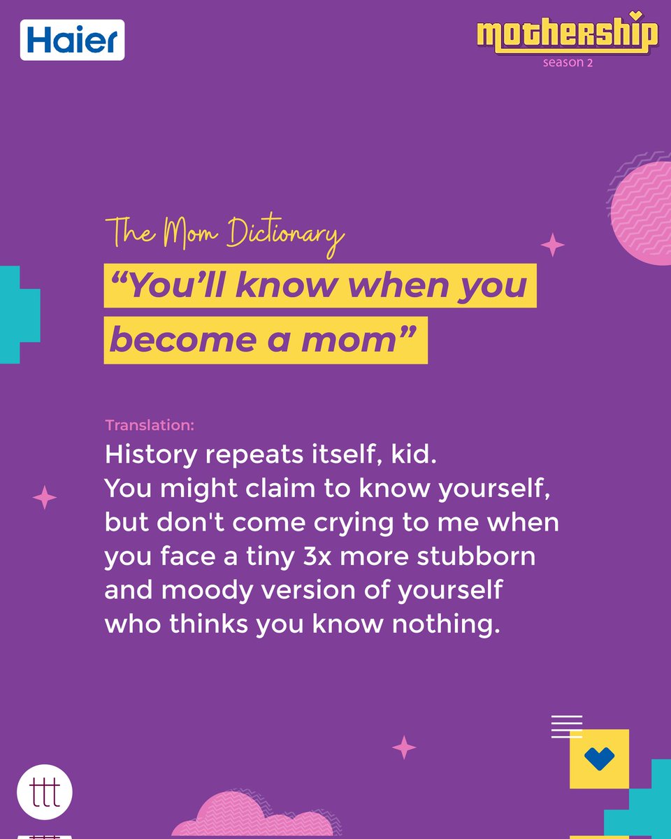 How are all moms the same? Because we gotta admit #MomsKnowItAll!

ttt x haier bring to you Mothership Season 2 - so hop on as we talk about our fav humans all week ❤️

Link: shop.haierindia.com/shop/Refrigera…