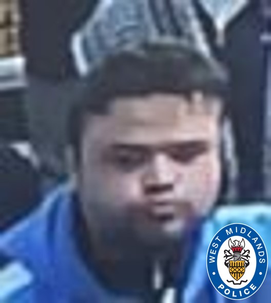 #APPEAL | Do you know who this is? We would like to speak with him after a man was assaulted and had his wallet stolen in Haughton Road, #Birmingham, at around 8.30pm on 17 March.