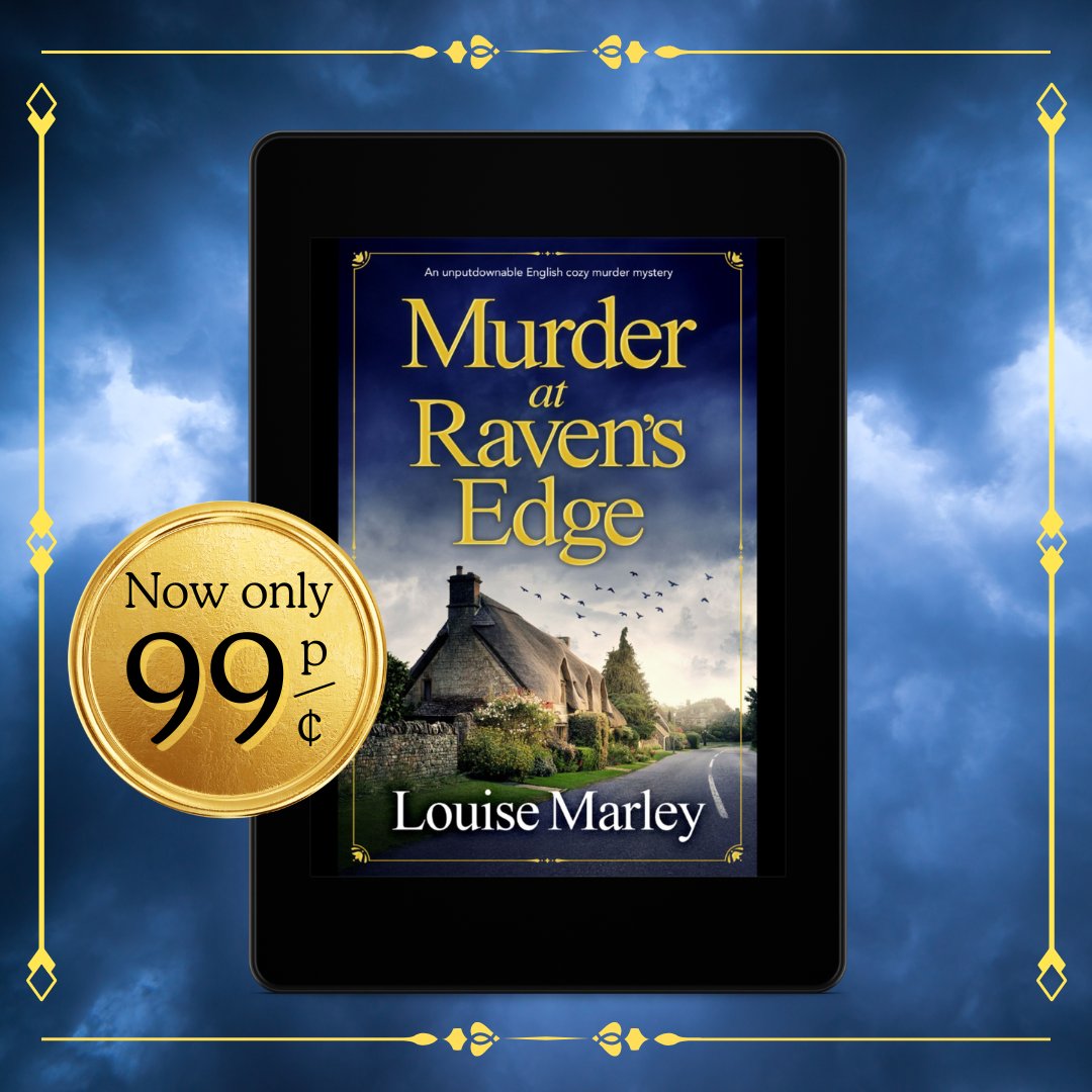 👀 A brand-new cozy mystery for just £0.99 in the UK and $0.99 in the US? Well, don't mind if we do! 🚨 Murder at Raven's Edge by @LouiseMarley is now on sale for a limited time only! Get yours while you can: geni.us/350-rd-two-am #murdermystery #booksale #cozymystery