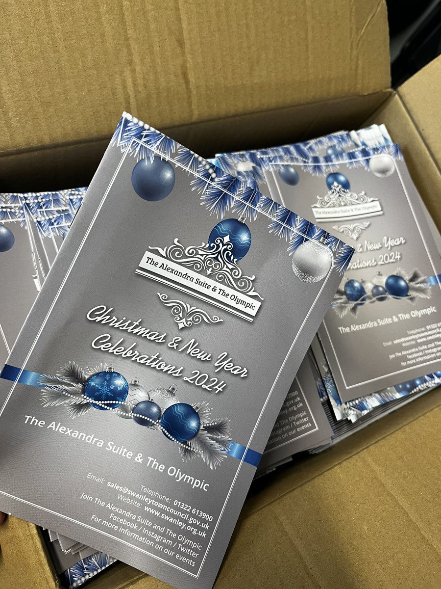Look what's arrived👀

Our 2024 Christmas &amp; New Year Brochure is now available on our website!😱👇🏻
swanley.org.uk/christmas-and-…

Or pop in and collect a physical copy!🎄
