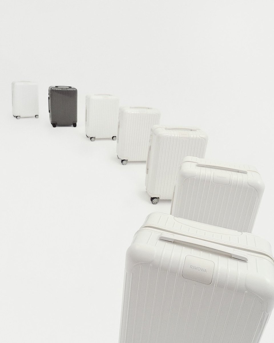 Curve your travel perspective with the RIMOWA Essential Cabin in striking Slate and White crafted from a durable polycarbonate that combines functionality and lightness, underpinned by a lifetime guarantee. #RIMOWA #RIMOWAessential