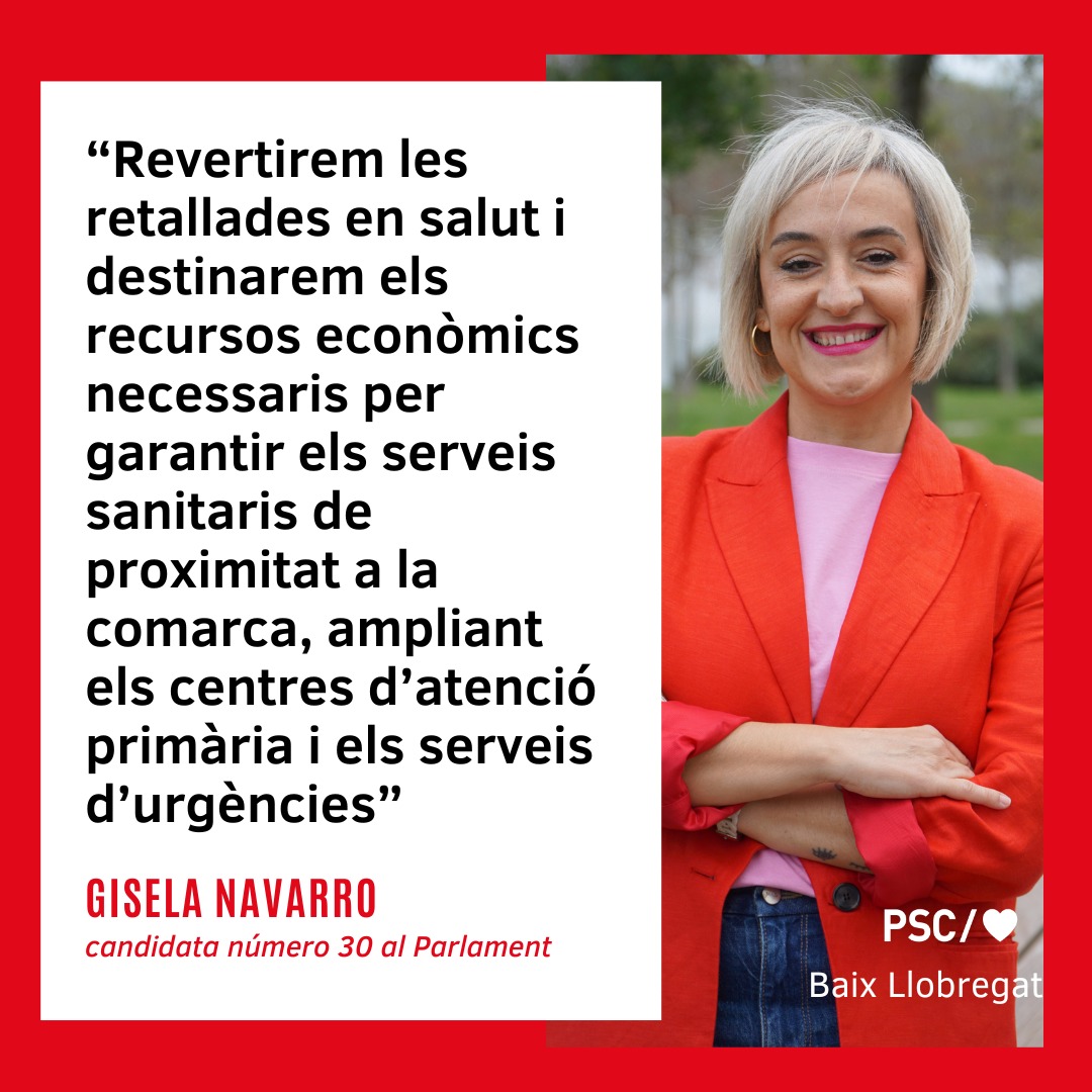 📄 Desè compromís electoral del <a href="/PSCBaix/">PSCBaix / ❤️</a> per a les eleccions del #12M.

🌹Formula la proposta <a href="/giselfust/">Gisela Navarro Fuster</a>, candidata número 30 de la llista de <a href="/socialistes_cat/">Socialistes PSC/❤</a> i tinenta d'alcalde a <a href="/ViladecansTweet/">AjuntamentViladecans</a>.

#IllaPresident 
#ForçaPerGovernar