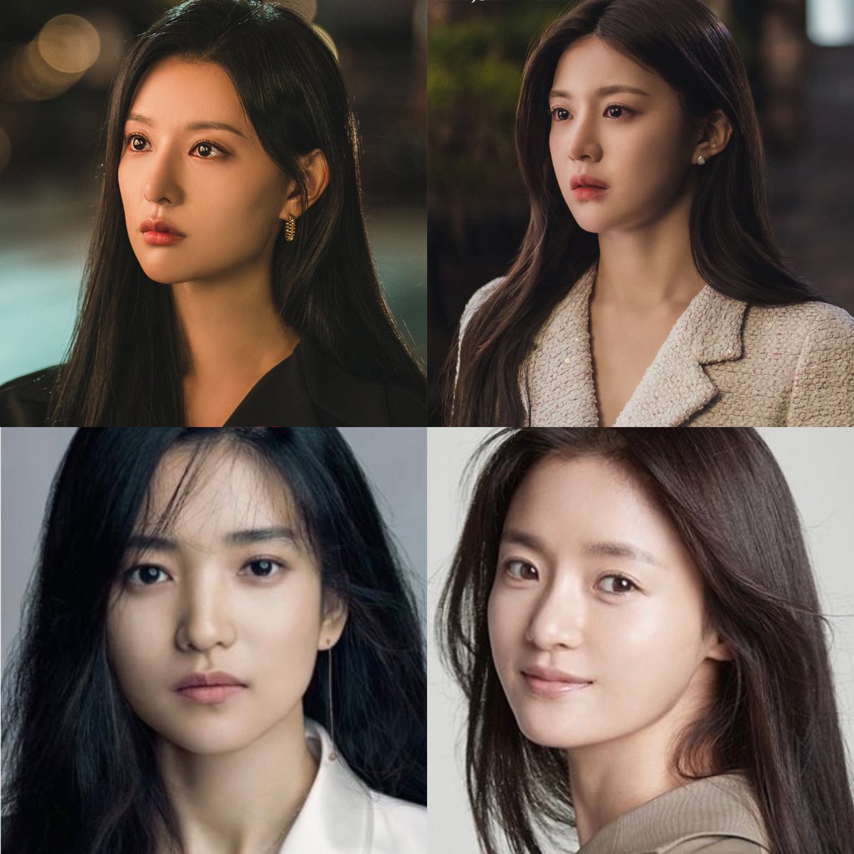 korean actresses who would make the perfect siblings with their lookalike visuals: #JunJiHyun 🤝 #KimYooJung #SongHyeKyo 🤝 #HanSoHee #KimJiWon 🤝 #GoYounJung #KimTaeRi 🤝 #GoBoGyeol