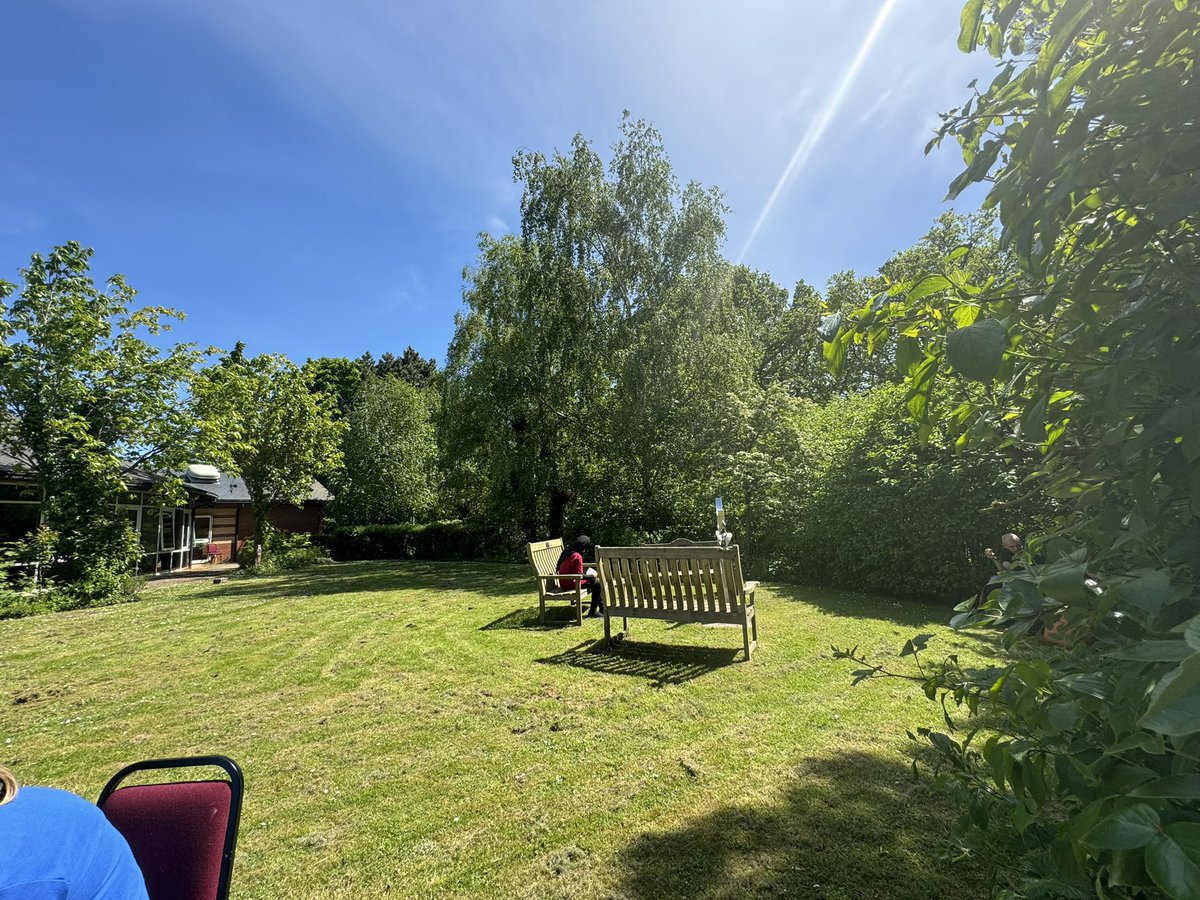Fab day in the office today! Love getting out and about across the sites. Meeting and engaging with teams. Also, got to take a moment for lunch in our garden 🪴#agooddayintheoffice #NHS #peoplematter
