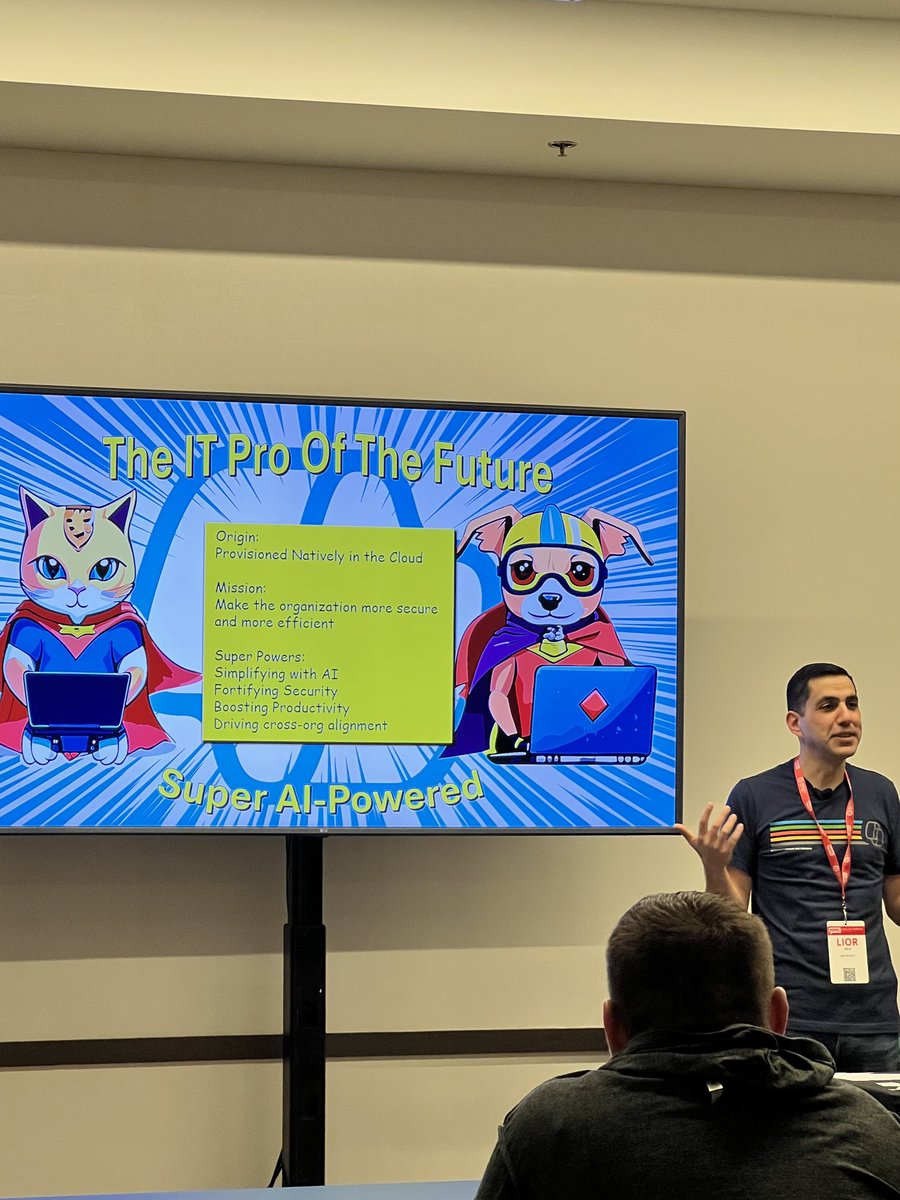 Super inspiring to hear ⁦<a href="/BelaLior/">Lior Bela</a>⁩ sharing his vision on the future of IT pro’s ⁦<a href="/mmsmoa/">MMS Minnesota</a>⁩ #TransformingIT #Copilot #MSSecurity