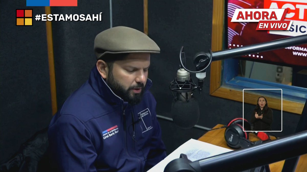 #EstamosAhí: Entrevista al Presidente Gabriel Boric en Radio Rancagua. En vivo por senal.mediabanco.com