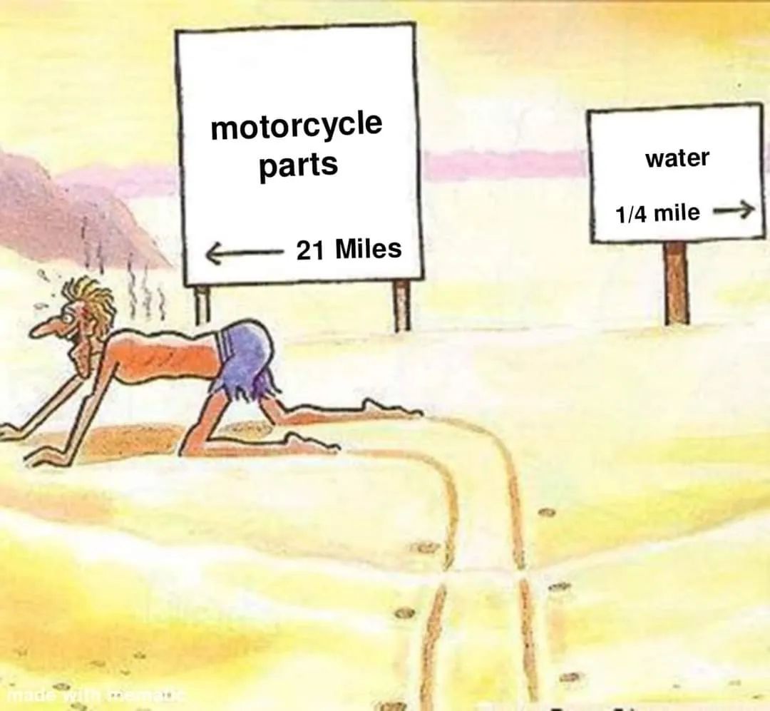 Bike Life!
#bikelife #motorcycle #parts #water #harleydavidson #ride #riding #motorcycles #funny #meme